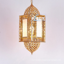 Antique Glass Moroccan Style Hanging Lantern Pendant Lighting